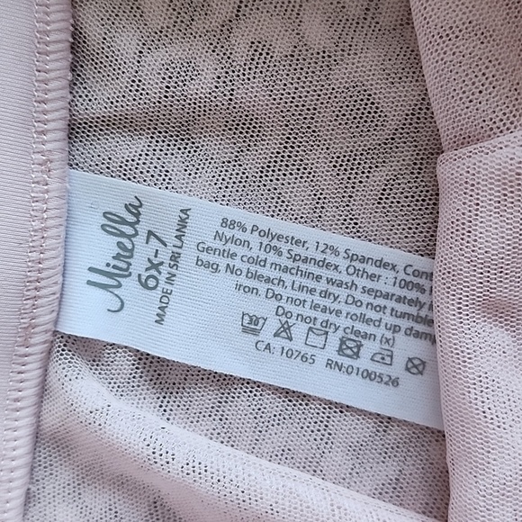 Mirella ballet tutu skirt size 6x 7 pink - Picture 2 of 3